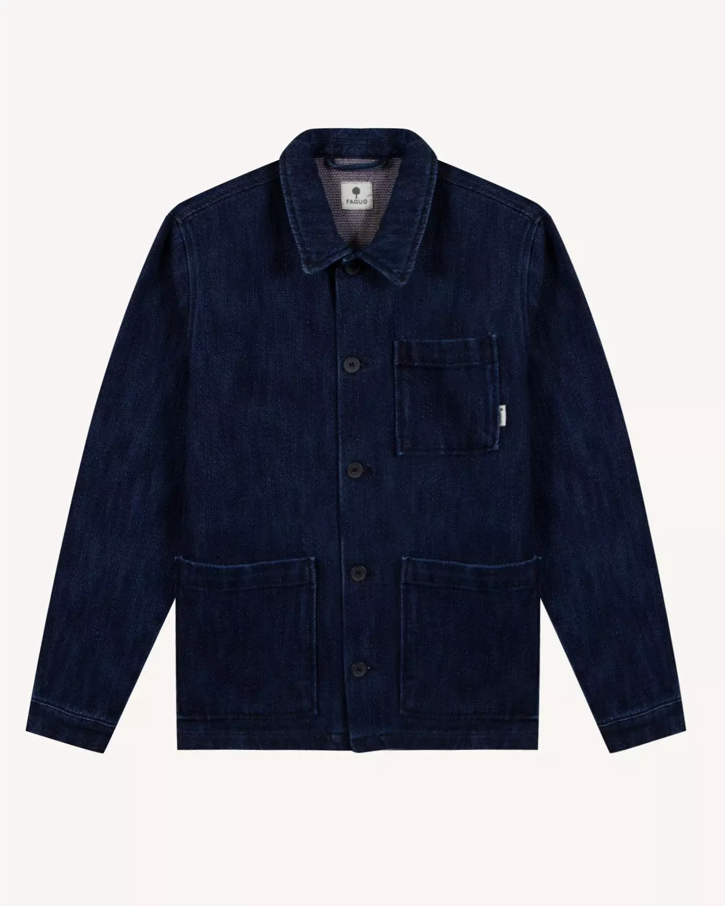 Faguo Lorge Denim Jacke Blau Herren Bio-Baumwolle blau